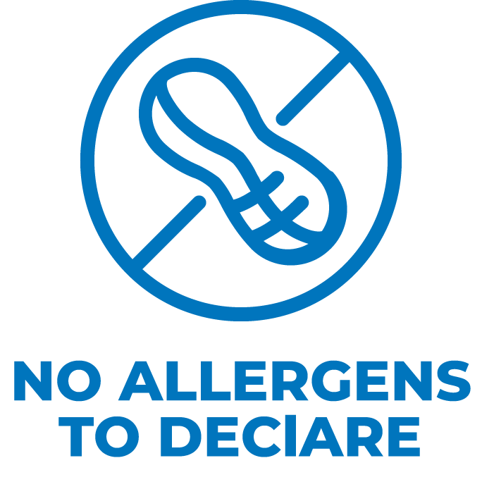 No allergens to declare