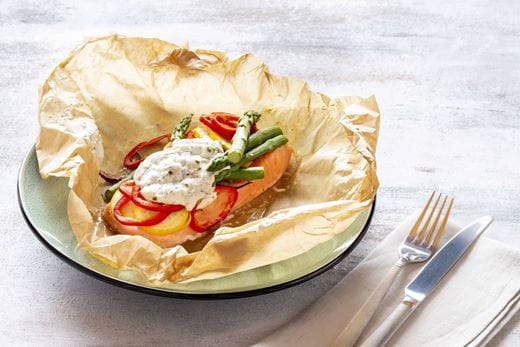 recipe image Saumon en papillote