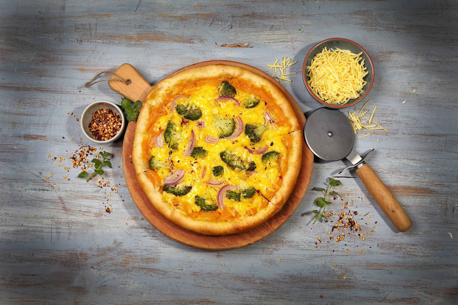 recipe image Pizza au potiron